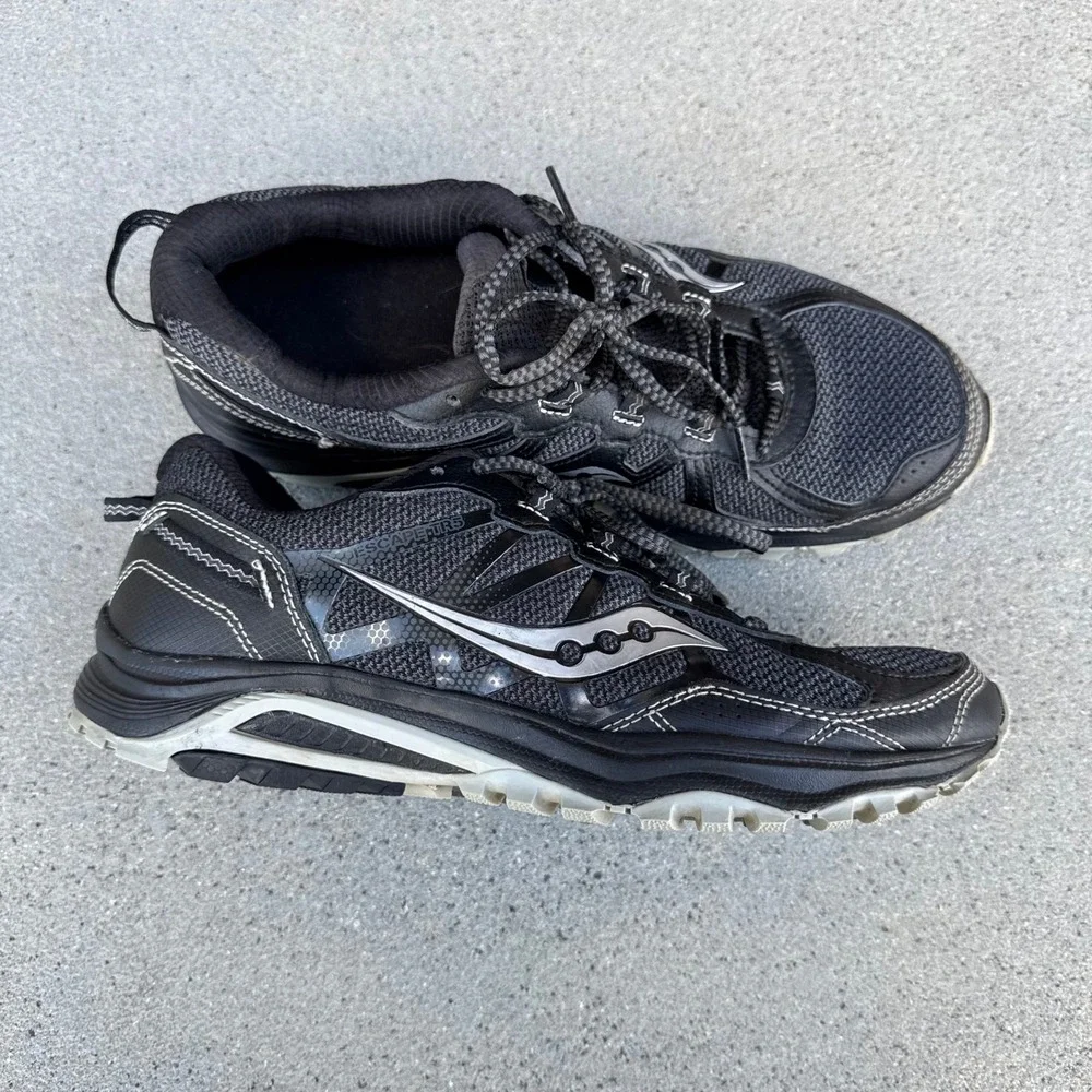 Saucony Escape TR5 Mens Trail Running Shoes Black Grey S25435-1‎ Size 10